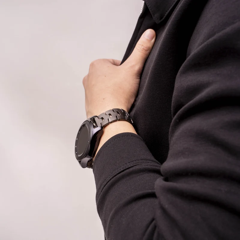 Suunto Run 2 Gebürstetes Titanarmband (Flache Schließe) (Graphit)