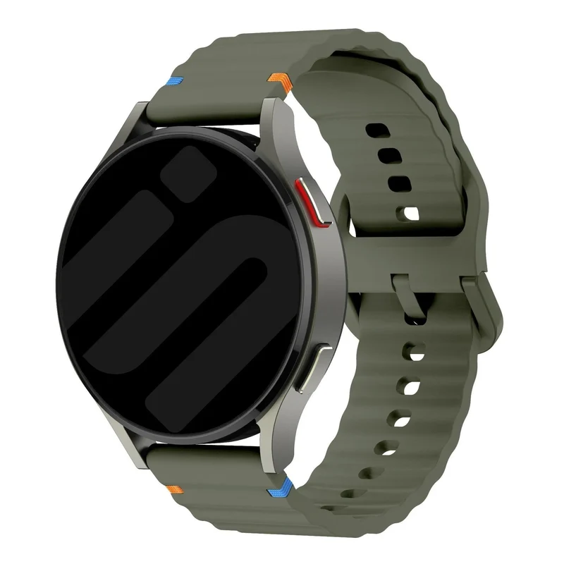 Suunto Run 2 Wave Silikonarmband (Armeegrün)