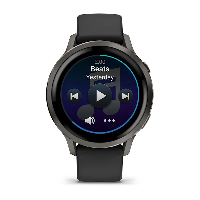 Garmin Venu® 4 - 41 mm Schwarz/Schiefergrau mit Schnellwechsel-Silikon-Armband 18 mm