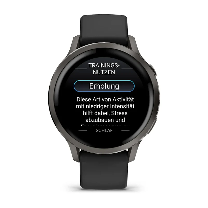 Garmin Venu® 4 - 41 mm Schwarz/Schiefergrau mit Schnellwechsel-Silikon-Armband 18 mm