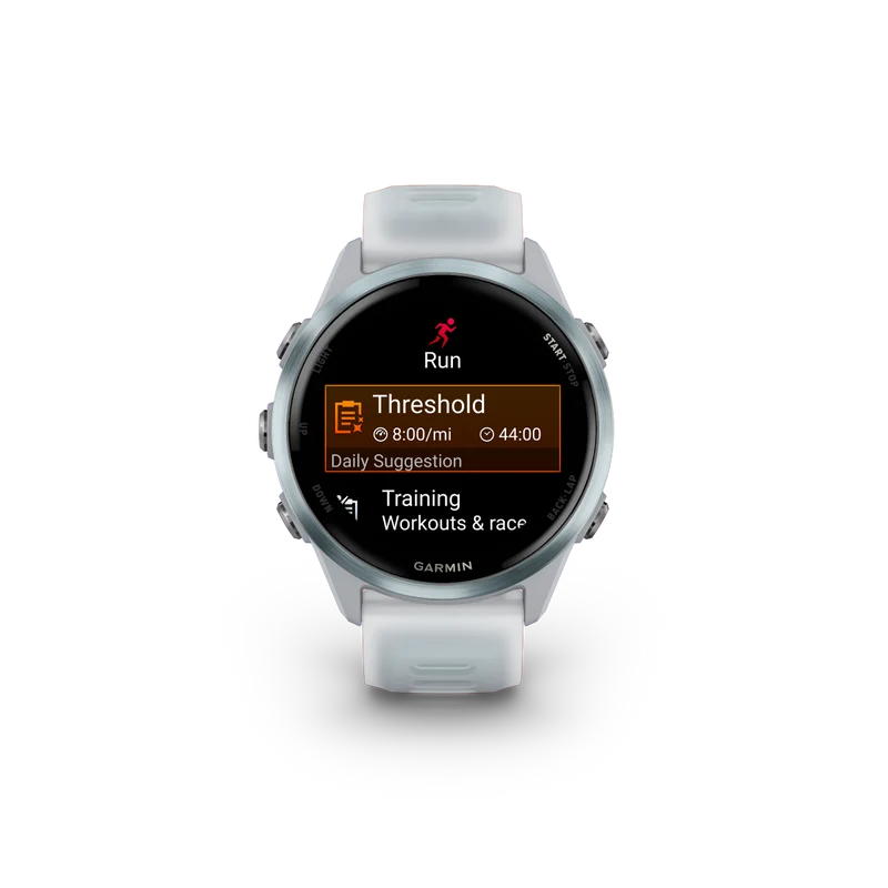 Garmin Forerunner 570 - 42mm Steinweiss/Cloud Blue Aluminium