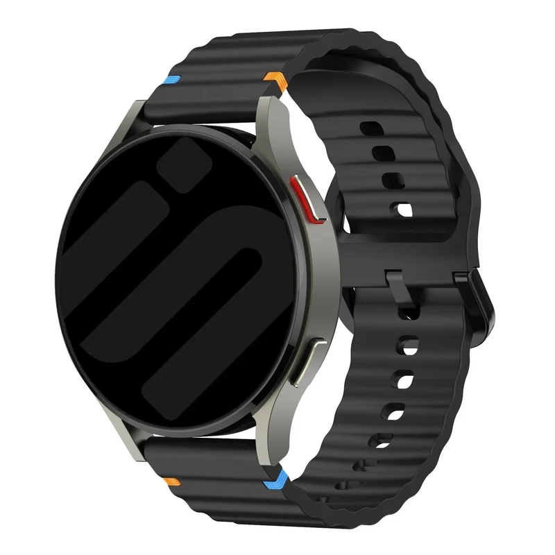 Coros Pace 4 Pro Wave Silikonarmband (Schwarz)