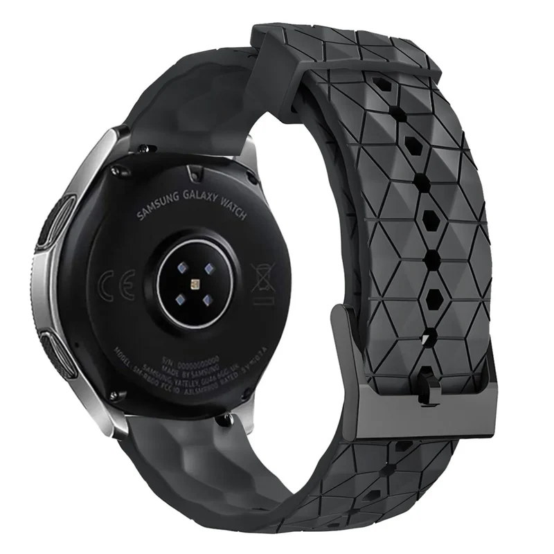 Coros Pace 4 Pro 'Hexagon' Silikonarmband (Schwarz)