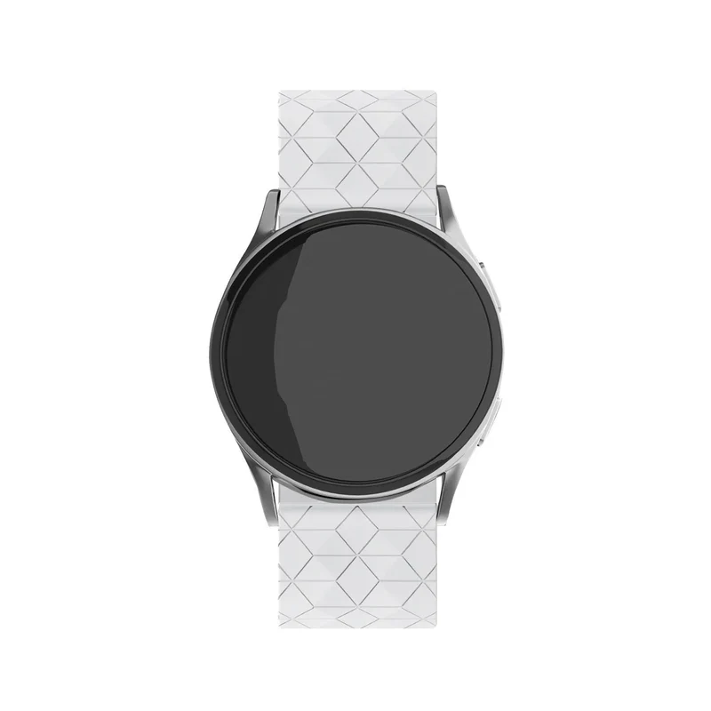 Coros Pace 4 Pro 'Hexagon' Silikonarmband (Weiß)