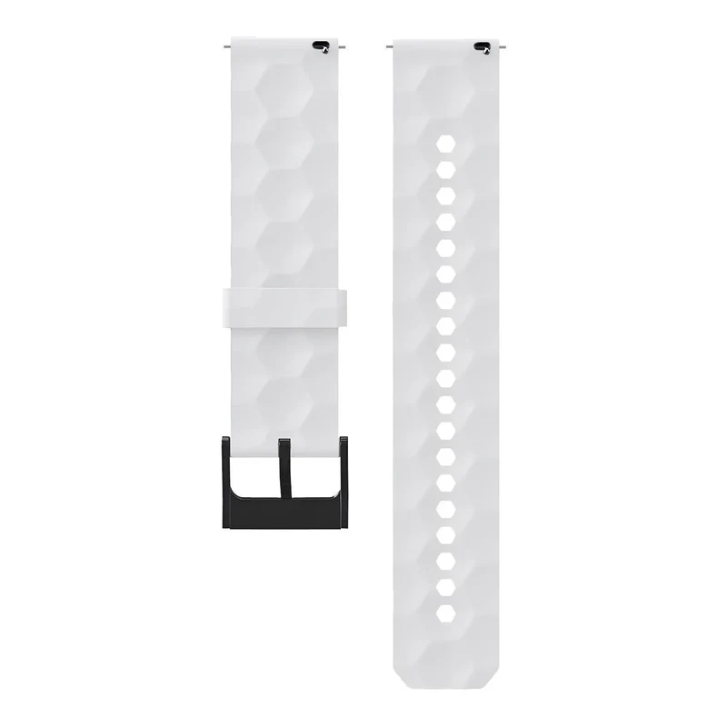 Coros Pace 4 Pro 'Hexagon' Silikonarmband (Weiß)