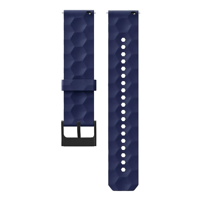 Coros Pace 4 Pro 'Hexagon' Silikonarmband (Dunkelblau)