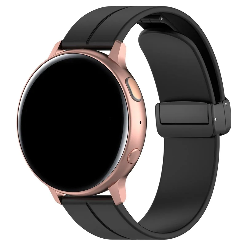 Suunto Run 2 Silikonarmband D-Schnalle (Schwarz)
