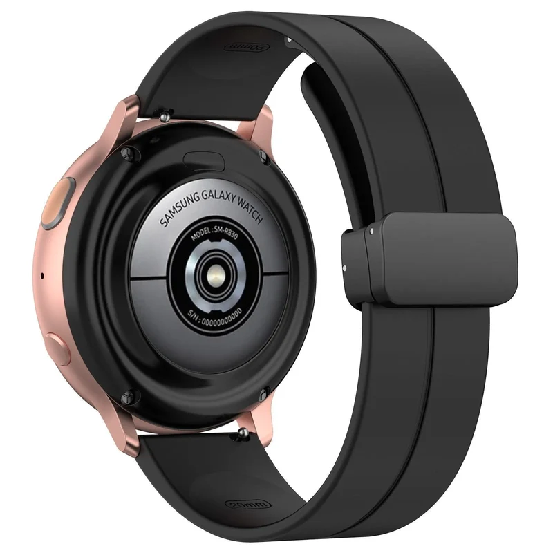 Suunto Run 2 Silikonarmband D-Schnalle (Schwarz)