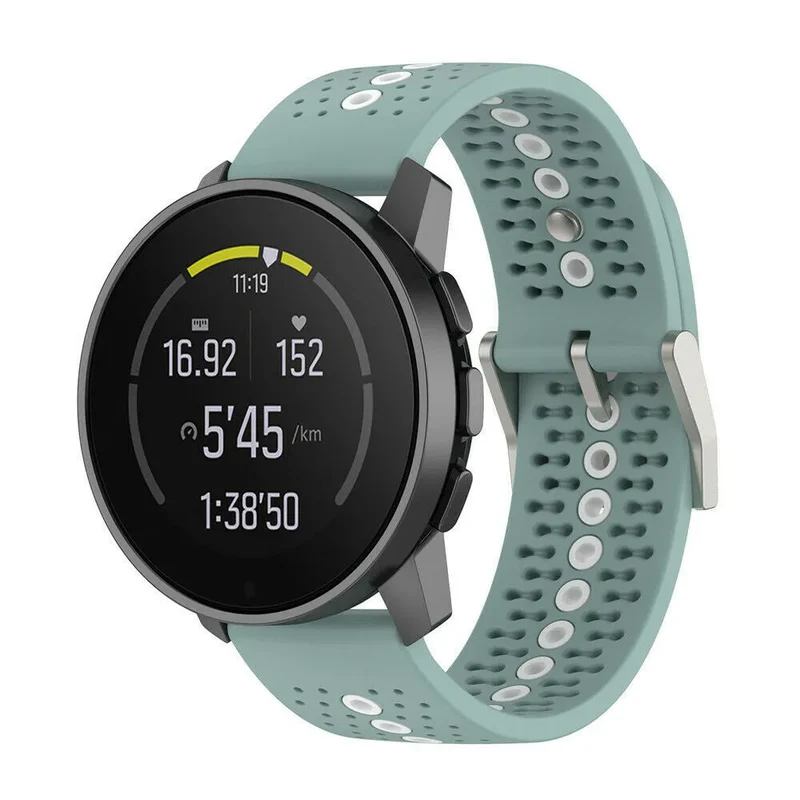 Coros Pace 4 Pro Silikonarmband (Grün-Grau)
