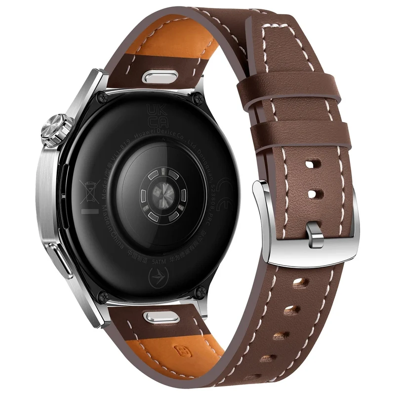 Coros Pace 4 Pro Lederarmband 'One Push' (Dunkelbraun)