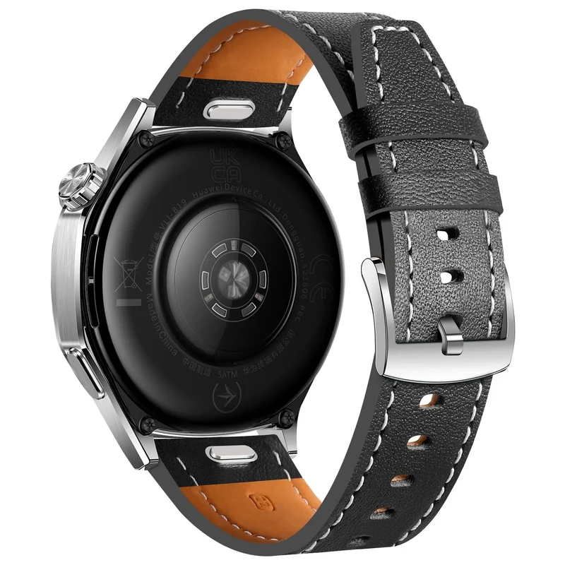 Coros Pace 4 Pro Lederarmband 'One Push' (Schwarz)