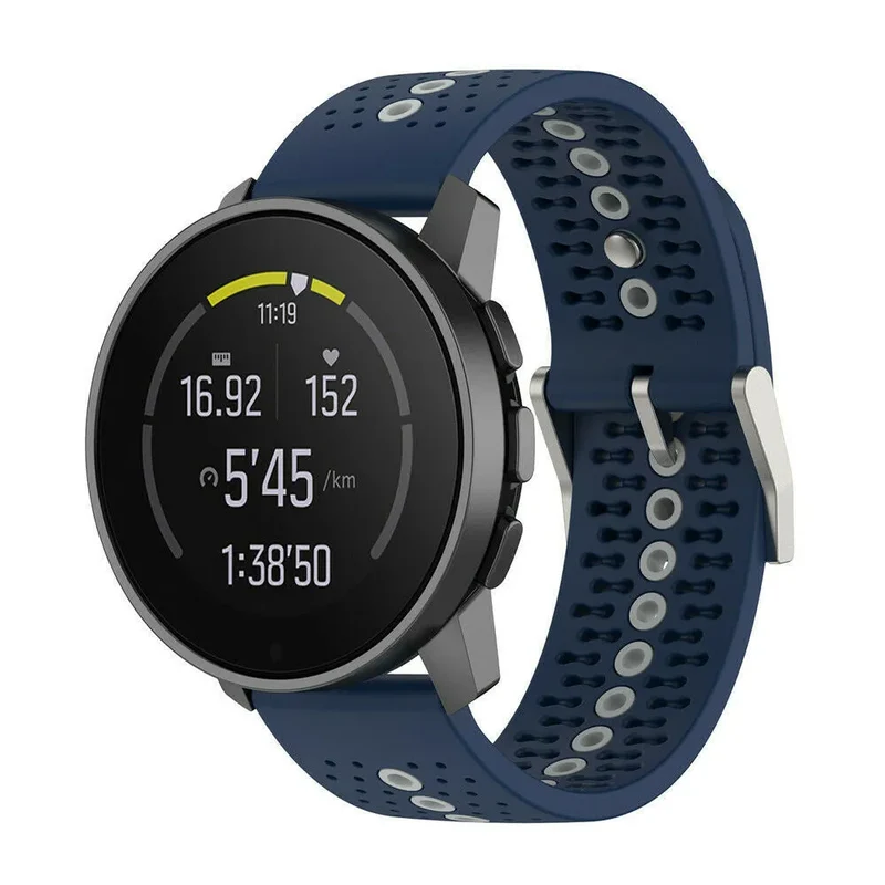 Suunto Run 2 Silikonarmband (Blau/Grau)