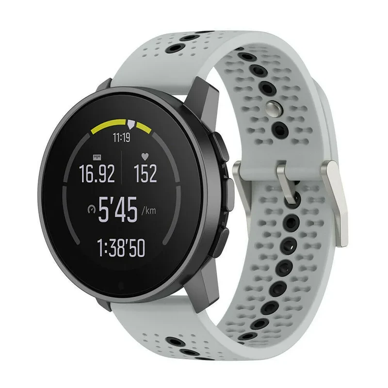 Coros Pace 4 Pro Silikonarmband (Grau/Schwarz)