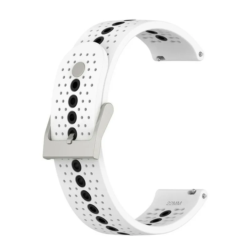 Suunto Run 2 Silikonarmband (Weiß/Schwarz)