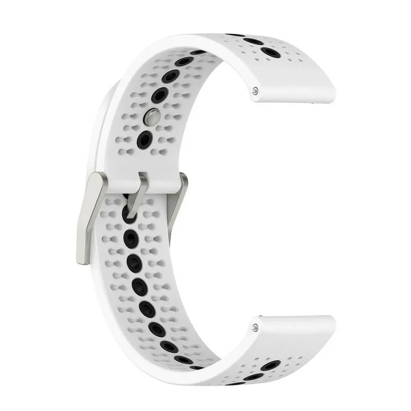 Suunto Run 2 Silikonarmband (Weiß/Schwarz)