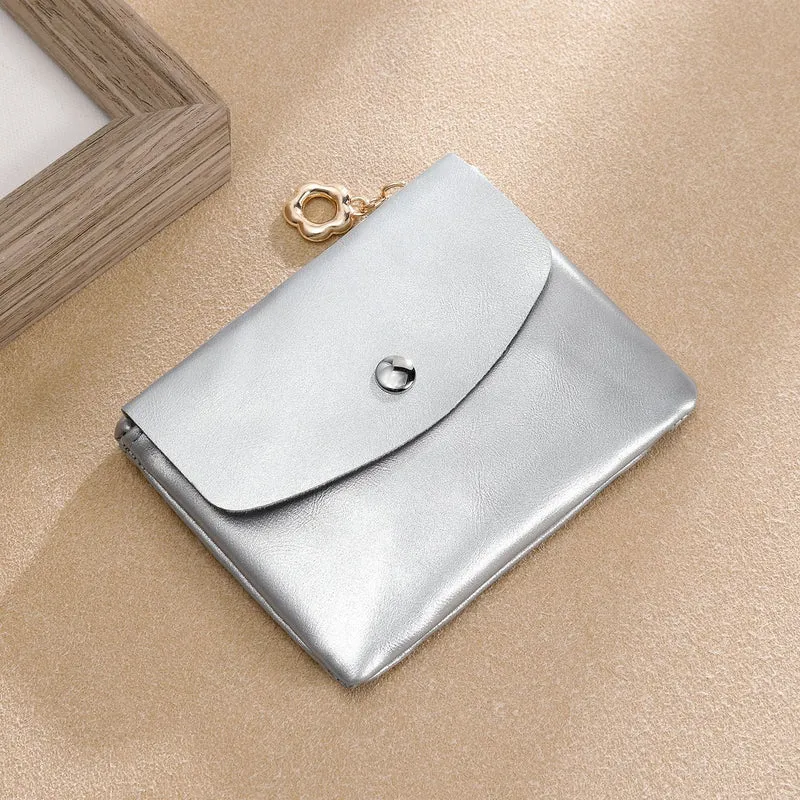 Premium Leder Snap Brieftasche