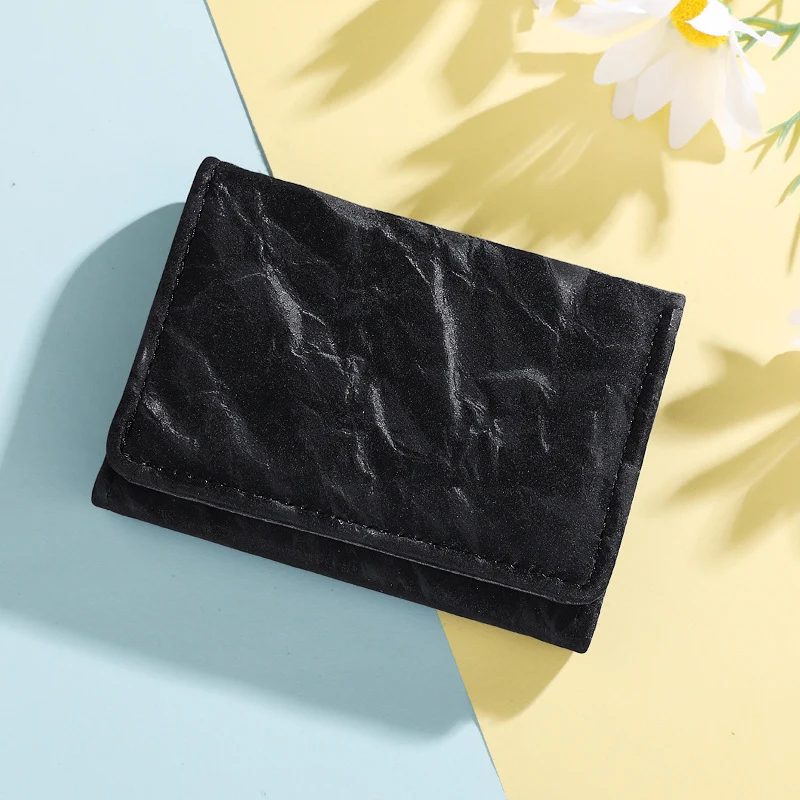 Strukturiertes Leder Klappenwallet