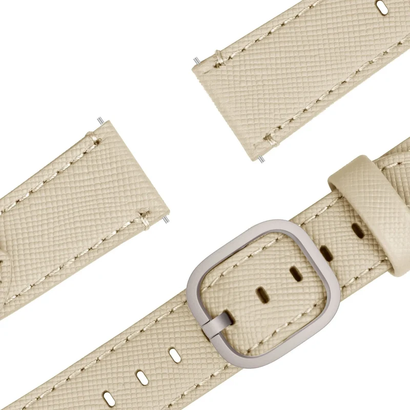 Bandz Suunto Run 2 Lederarmband 'Deluxe' (Khaki)