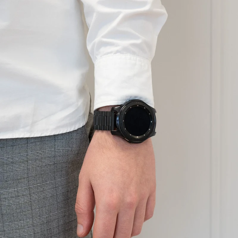 Bandz Suunto Run 2 Titanarmband 'Classic' (Schwarz)