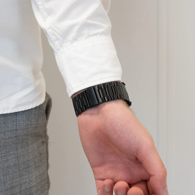 Bandz Suunto Run 2 Titanarmband 'Classic' (Schwarz)