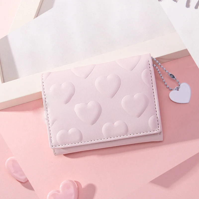 Herz-Prägung Falt-Wallet