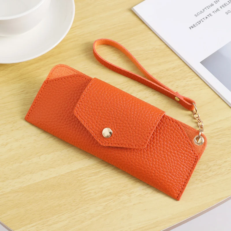 Elegante Texturierte Leder Clutch Tasche