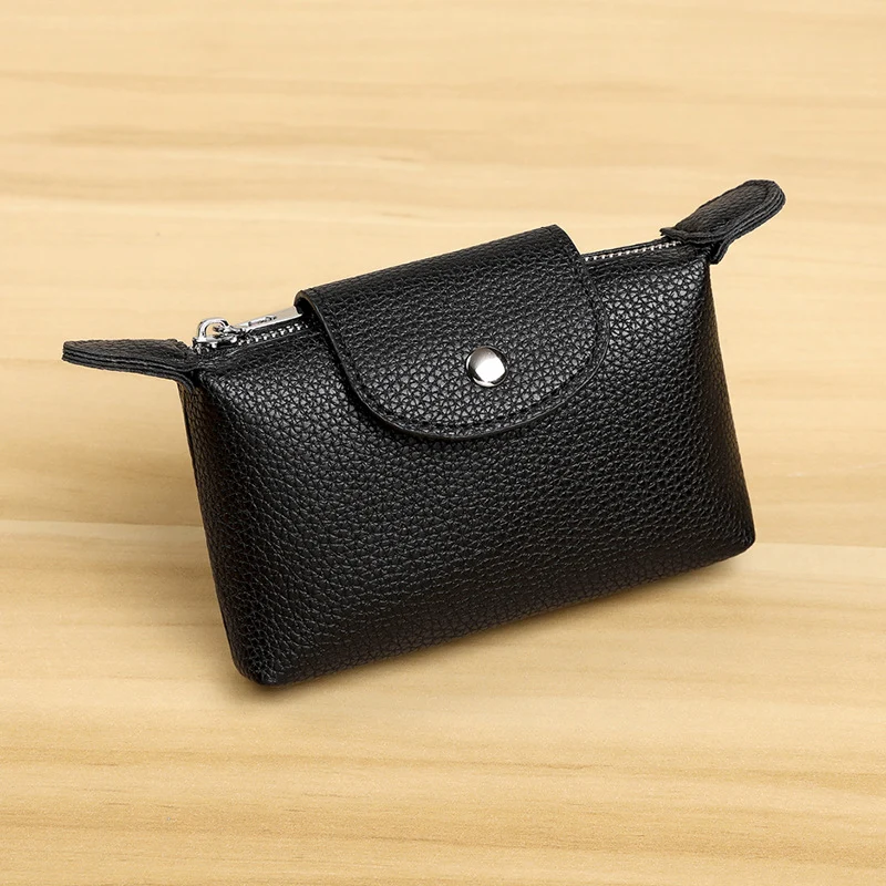 Stilvolle Leder Münztasche