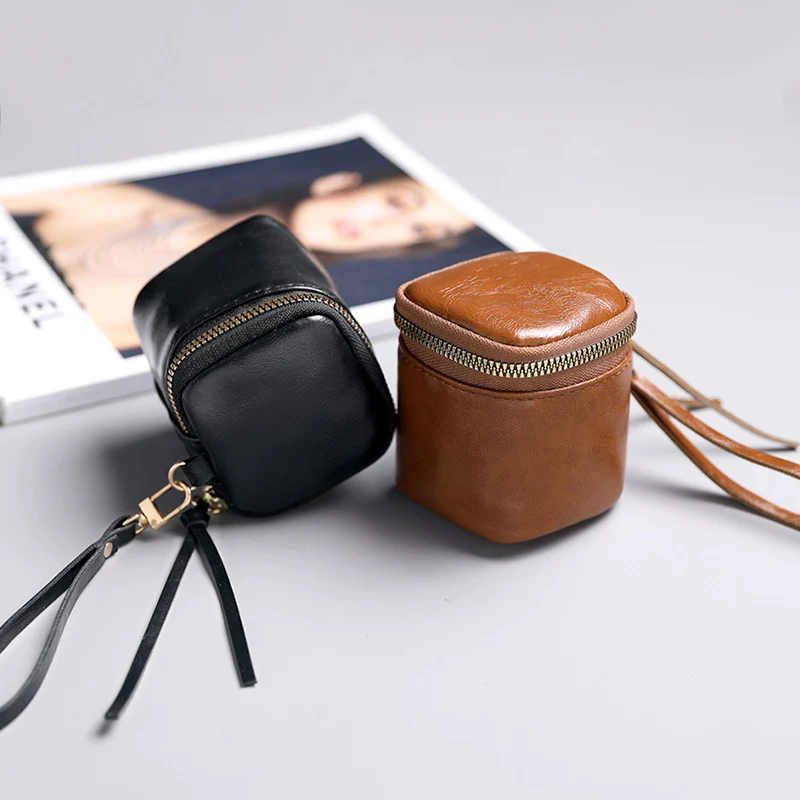 Kompakter Leder Kosmetik Organizer