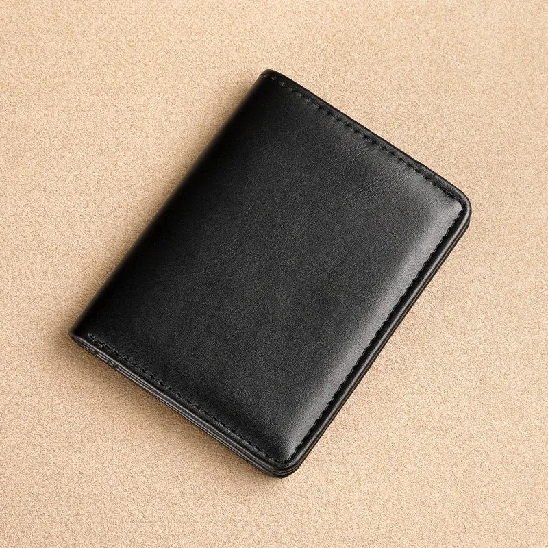 Klassische Bi-Fold Leder Geldbörse
