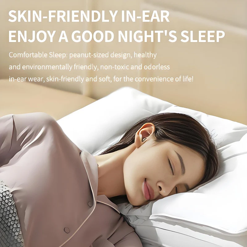 Invisible Ear Buds Headphones Low Profile Tiny Discreet Small Sleep Earbuds Micro Small Ears Mini Invisible Earbuds for Work
