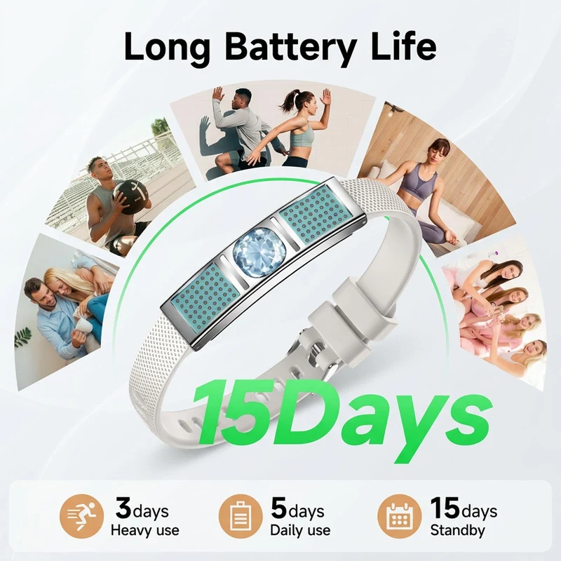 Fitness Tracker Fitness Bracelet Smart Bracelet for Women Jewelry Smart Band with Heart Rate Monitor Sleep Tracker for Android iOS