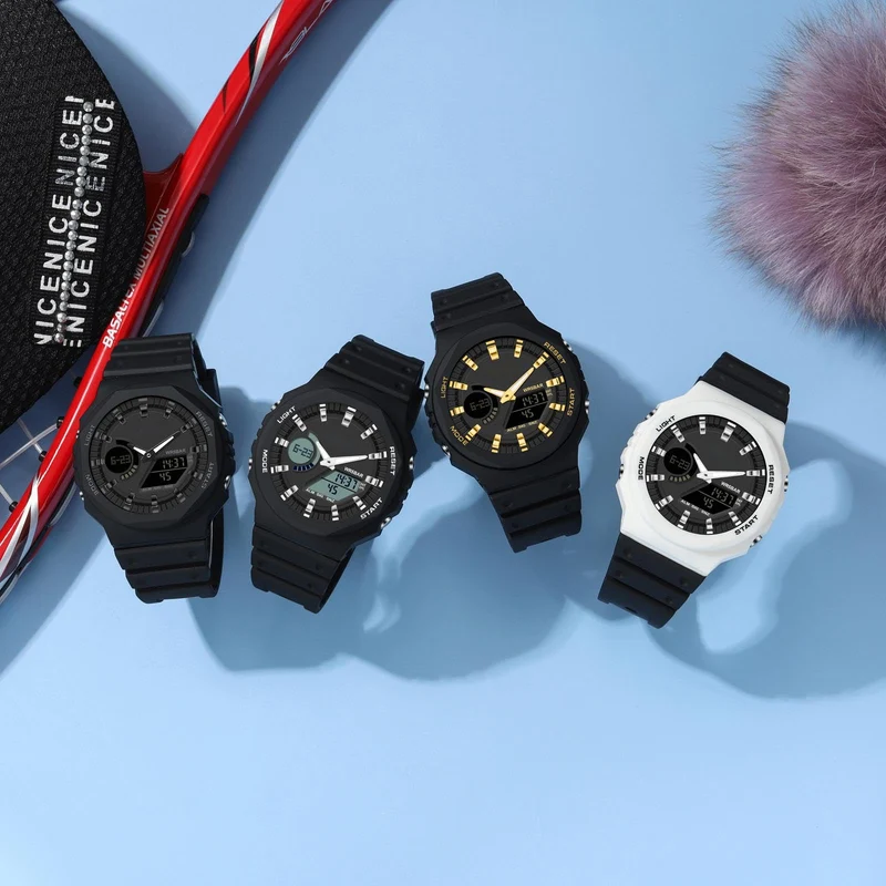 Findtime Unisex Watches Digital, Watches for Men Women Waterproof Sports Electronic Men's Wristwatches LED Stopwatch