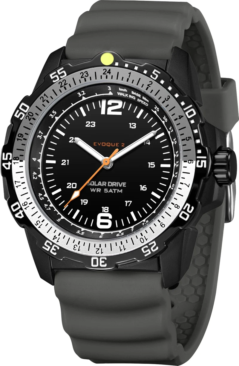 Findtime Solar Watch Mens Military Analog Watches Industrial Sport Waterproof Tactical Cool Designer Wrist Watch for Men Unidirectional Rotating Bezel Silicone Strap Alloy Case