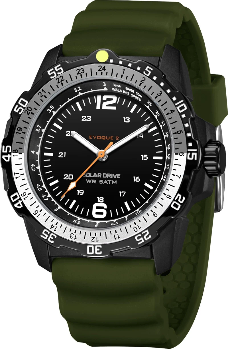 Findtime Solar Watch Mens Military Analog Watches Industrial Sport Waterproof Tactical Cool Designer Wrist Watch for Men Unidirectional Rotating Bezel Silicone Strap Alloy Case
