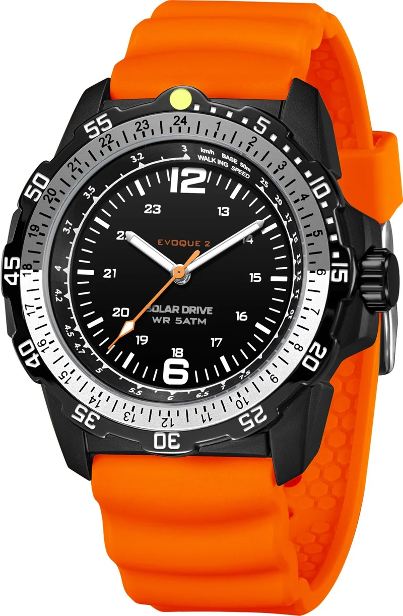 Findtime Solar Watch Mens Military Analog Watches Industrial Sport Waterproof Tactical Cool Designer Wrist Watch for Men Unidirectional Rotating Bezel Silicone Strap Alloy Case