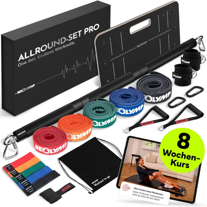 Fitnessbänder Allroundset – Widerstandsbänder inkl. Komplett-Zubehör