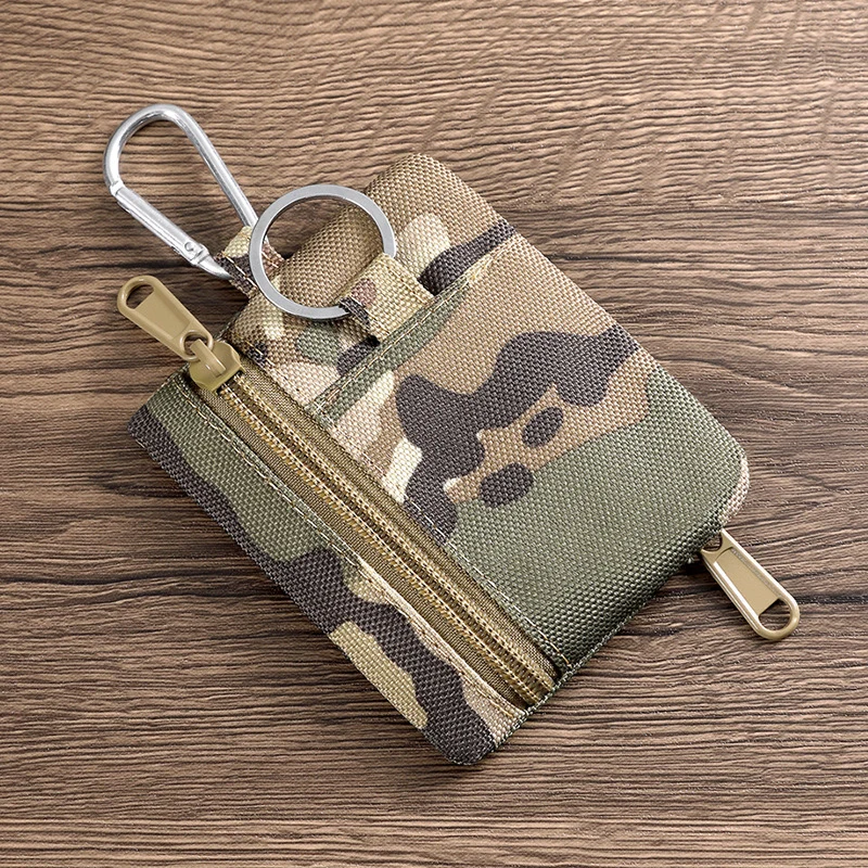 Kompakte Reißverschluss-Kartenhalter-Tasche
