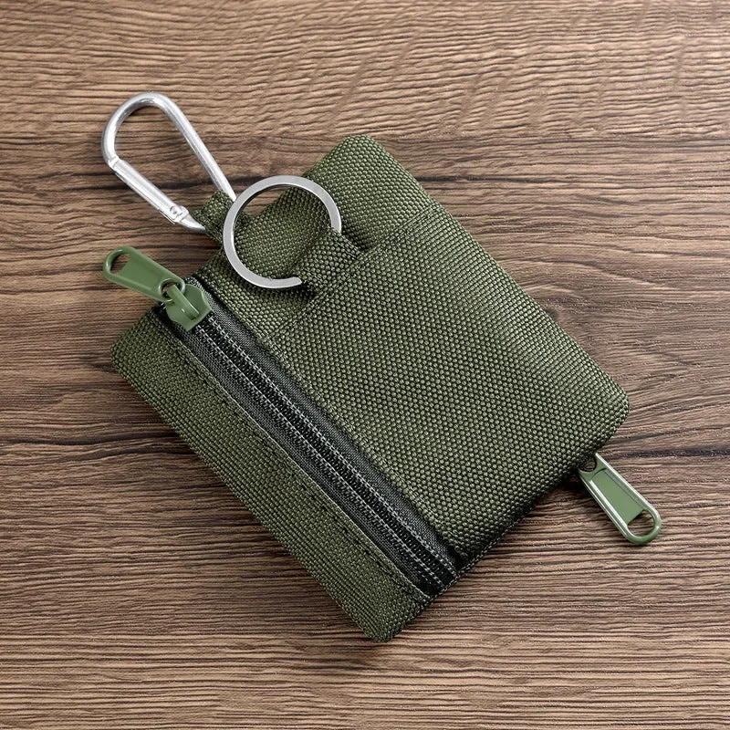 Kompakte Reißverschluss-Kartenhalter-Tasche