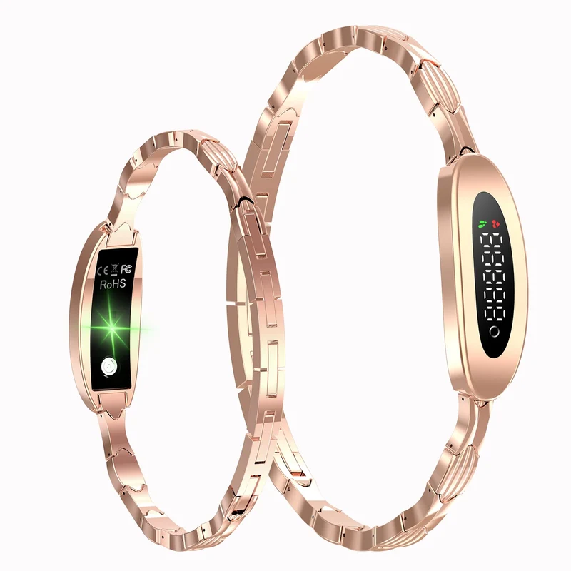 Fitness Tracker Smart Bracelet Fitness Bracelet for Women with Heart Rate Monitor Sleep Tracker Step Counter for Android iOS Silvery