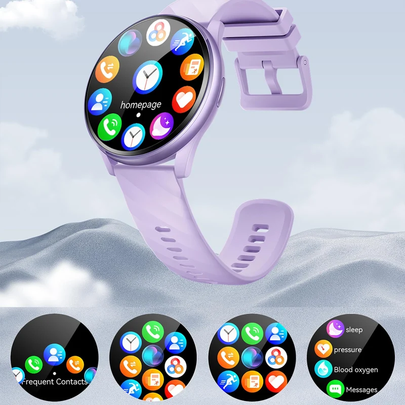 Smart Watch for Men Women Make/Answer Calls Reloj Inteligente with Heart Rate/Sleep Monitor/100+ Sport Modes/Pedometer Smartwatch for Android Phones