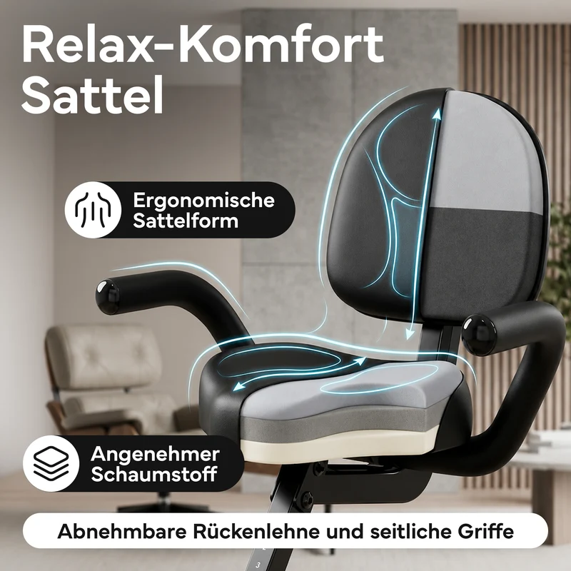 Fitnessbike X-Bike, Heimtrainer mit 8 Widerstandsstufen