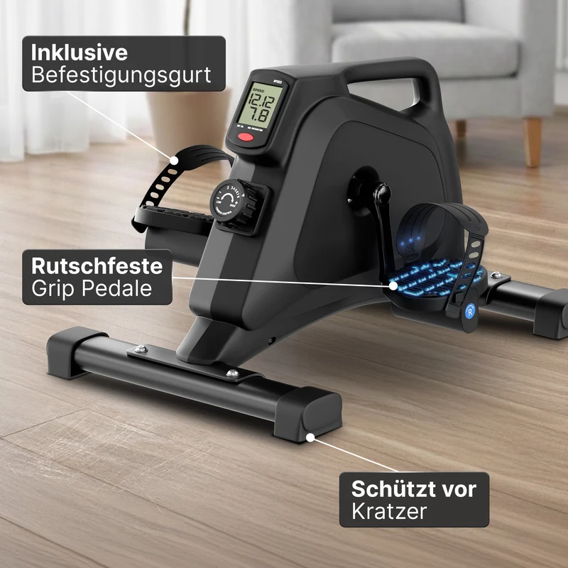 Pedaltrainer - ergonomischer Heimtrainer mit Zubehör