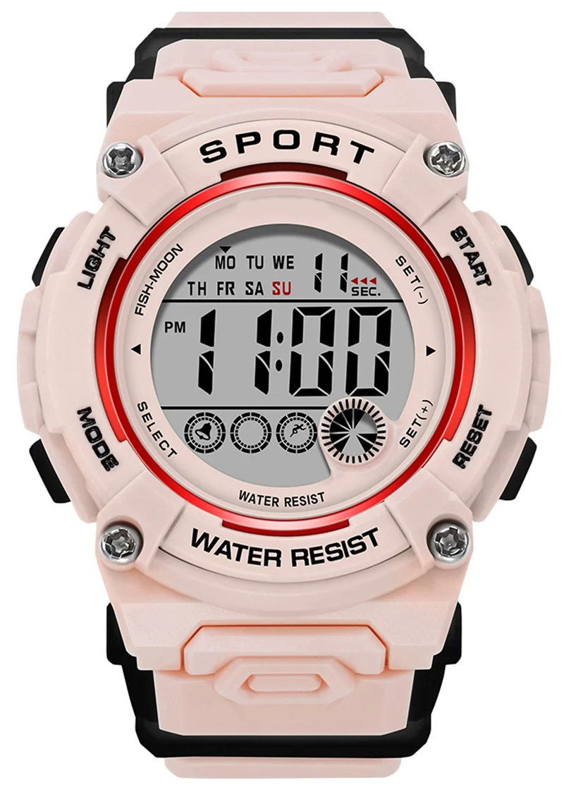 Findtime Watch Women Ladies Fashion SportsWatch for Women Multi-Function Digital Watch Chronograph Waterproof Shockproof Alarm Clock Easy Read Stylish Color LED Backlight Birthdays Gift