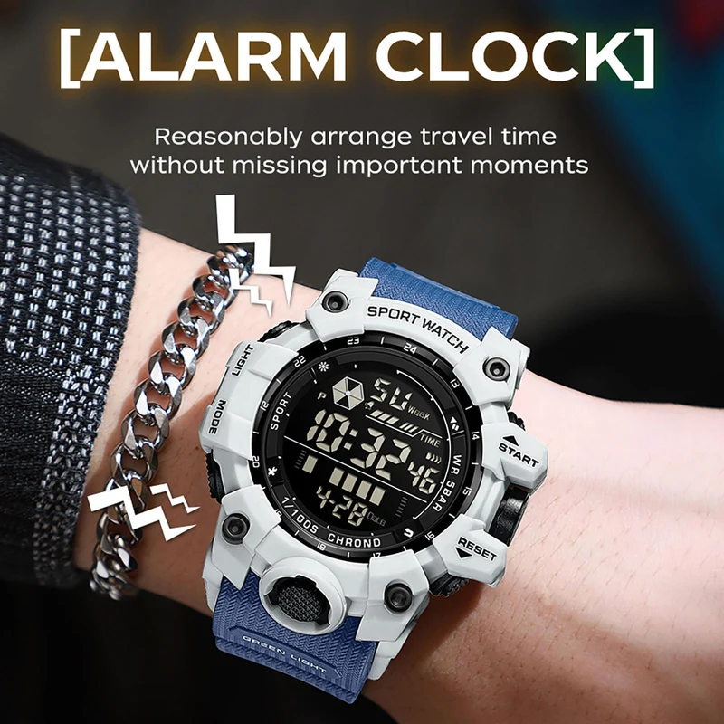 Findtime Men's Digital Watch Military Large Face Alarm Stopwatch Tactical Waterproof Wristwatch Relojes para Hombres Watches for Men