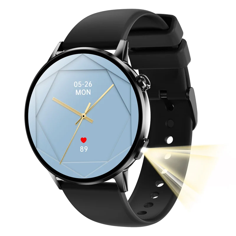 Smart Watches for Women with Heart Rate Monitor Sleep Monitoring Fitness Tracker for Women Fitness Watch Multiple Sport Modes Pedometer Calorie Flashlight for Android iOS