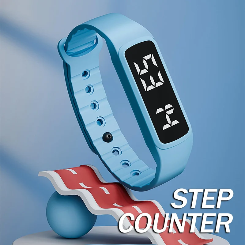 No Bluetooth No APP Fitness Watch Pedometer Calorie Counter Vibrate Alarm Activity Tracker IP65 Water Resistance Digital Watch