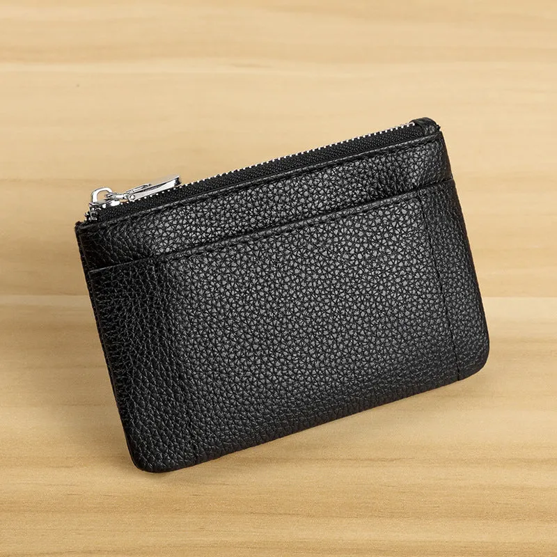 Premium Leder Reißverschluss Tasche