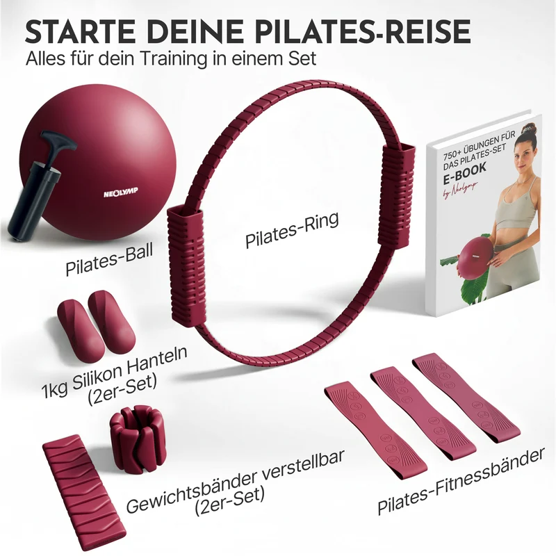 Pilates Komplett-Set Premium - mit Geschenkbox