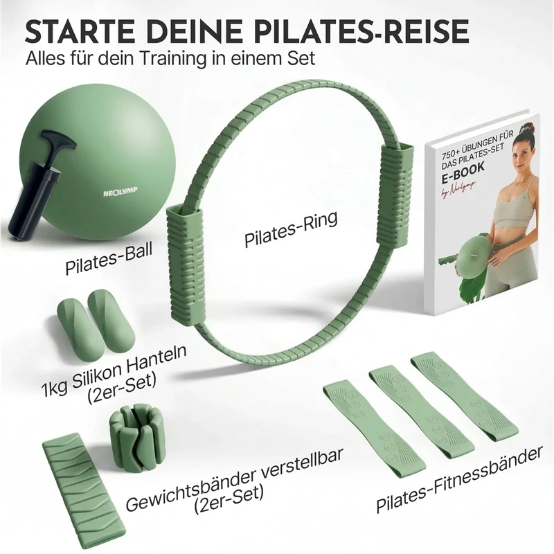 Pilates Komplett-Set Premium - mit Geschenkbox
