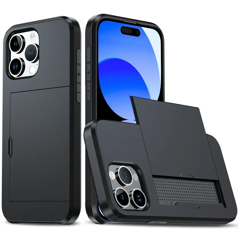 iPhone-Hülle mit Kartenfach – Schutzhülle mit Kartenschublade